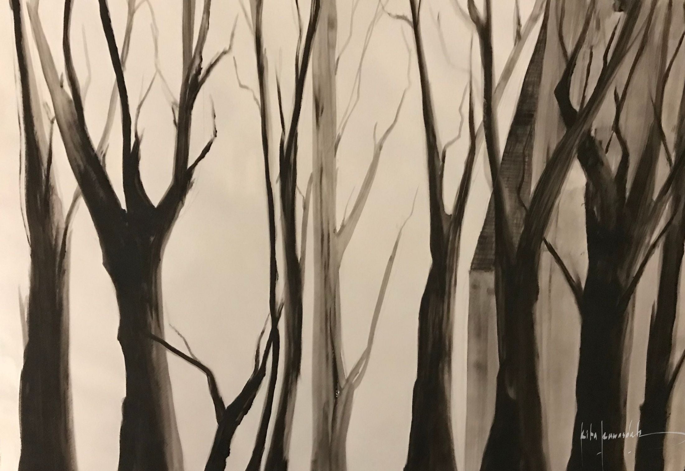 Quiet – 2022 – Rita Rawashdeh - Mixed Media on Paper-59x42