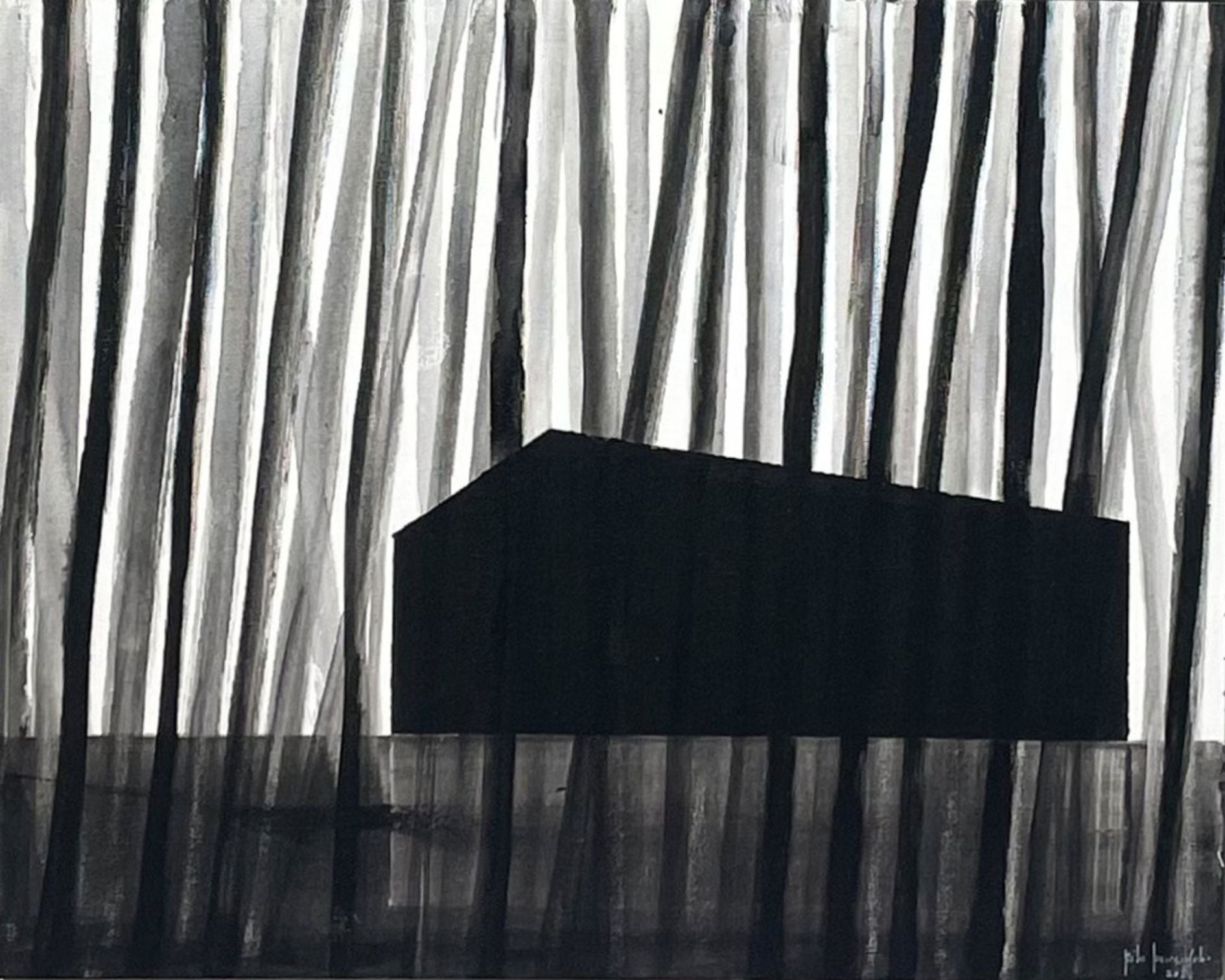 Deeply Present.–2023 –Rita Rawashdeh –Acrylic on canvas- 50x40
