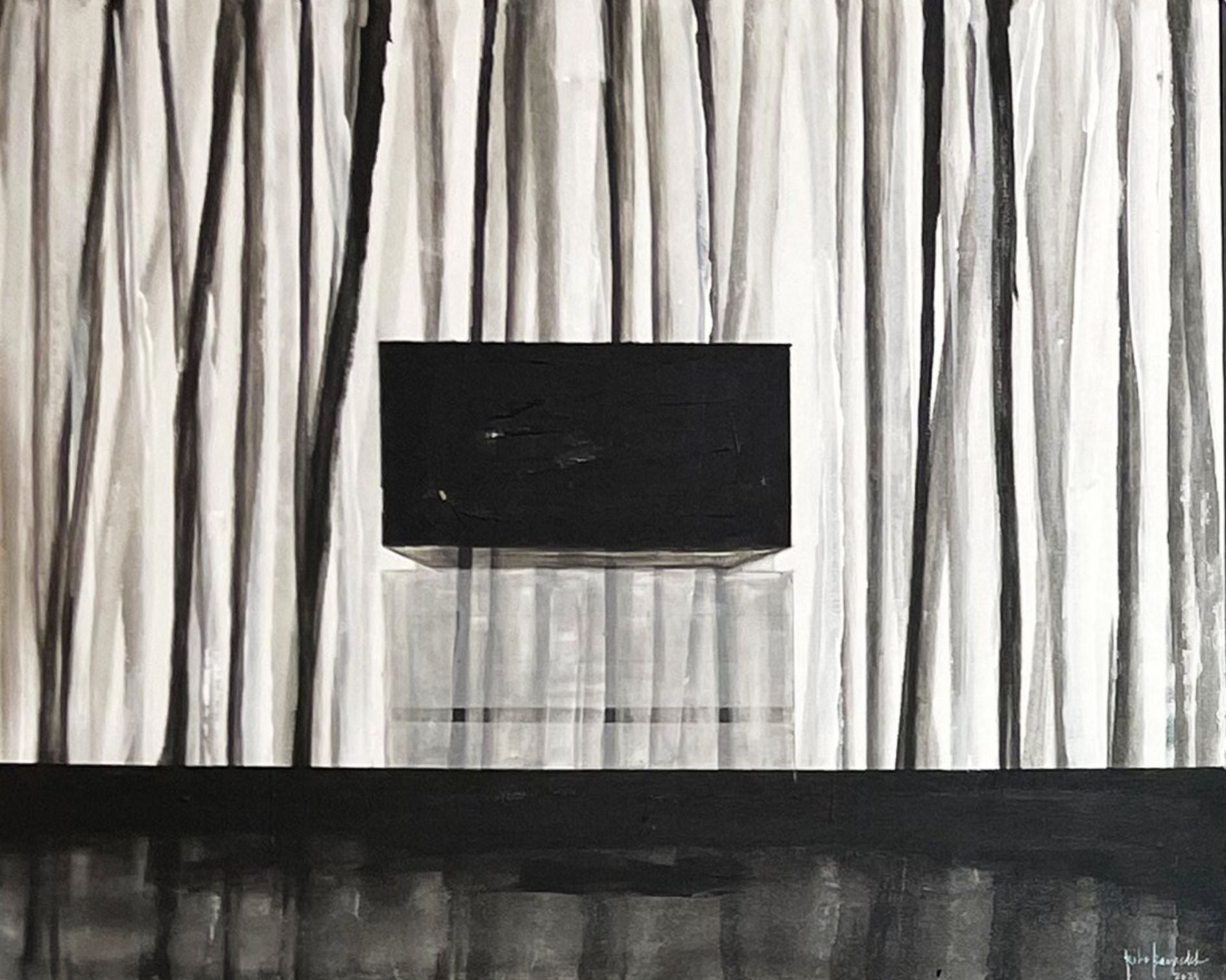 Nest– 2023 – Rita Rawashdeh – Acrylic on canvas- 50x40