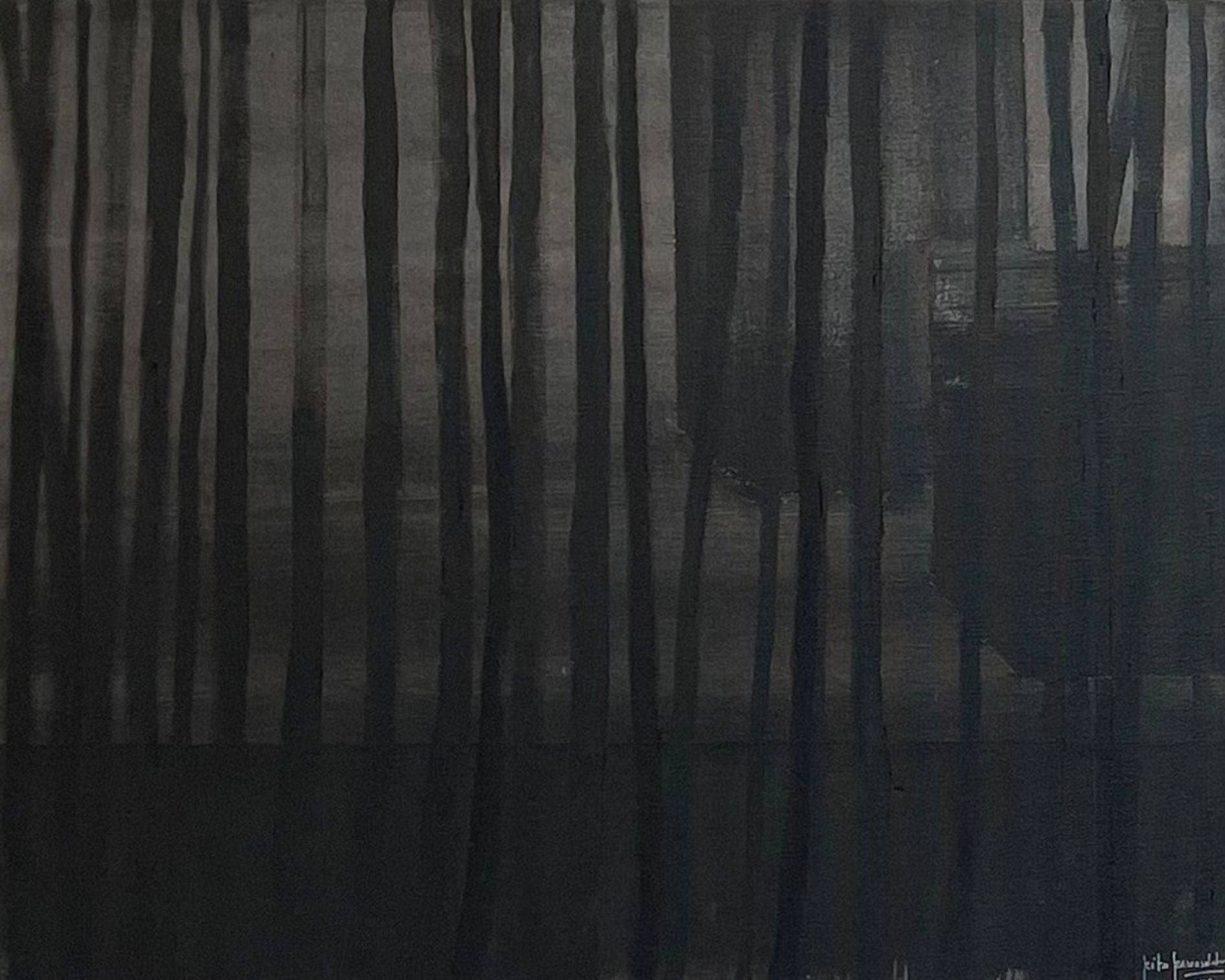 Nocturne – 2023 – Rita Rawashdeh – Acrylic on canvas- 50x40