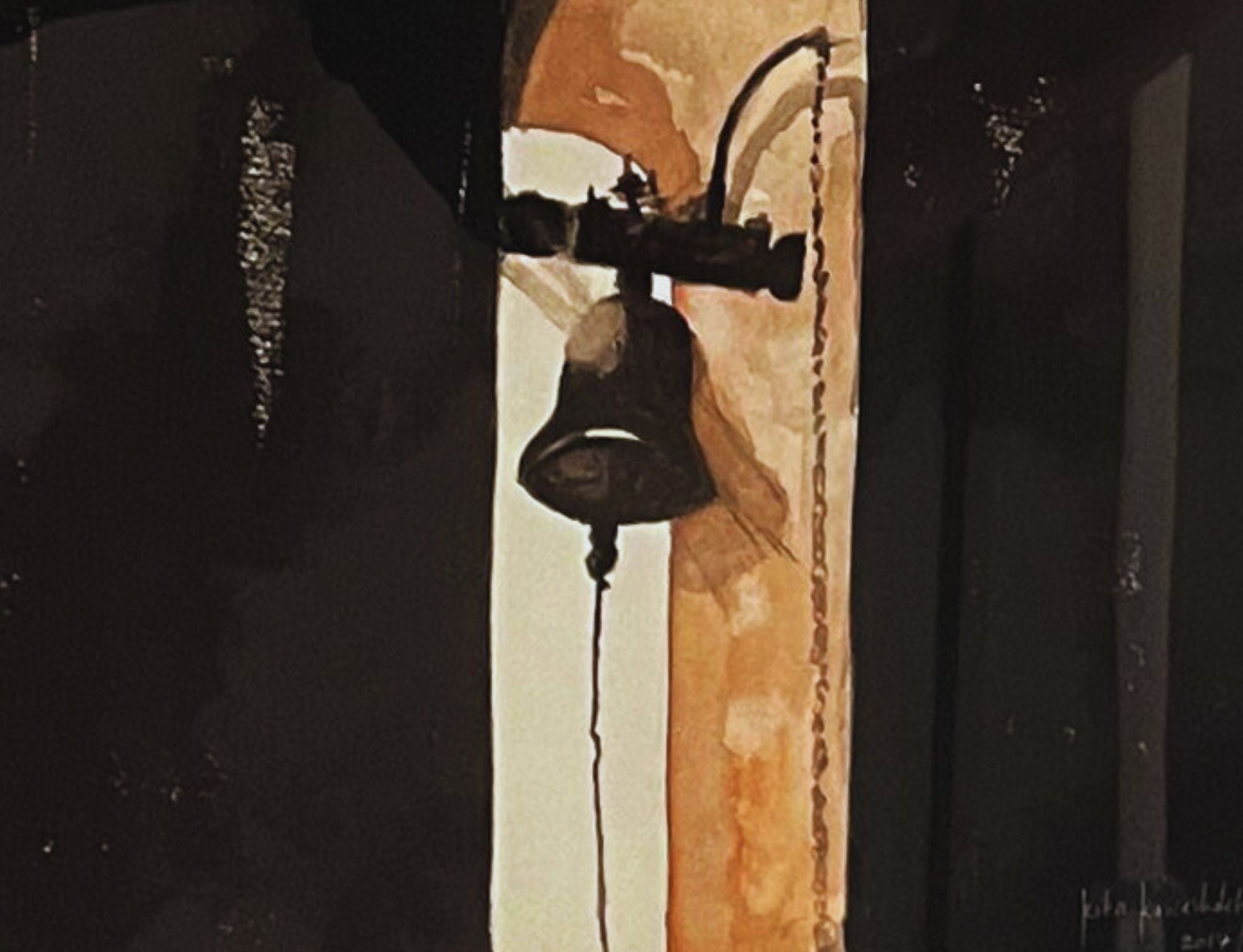 Sounds of Florence 12– 2018 – Rita Rawashdeh – Acrylic on Paper- 30x23