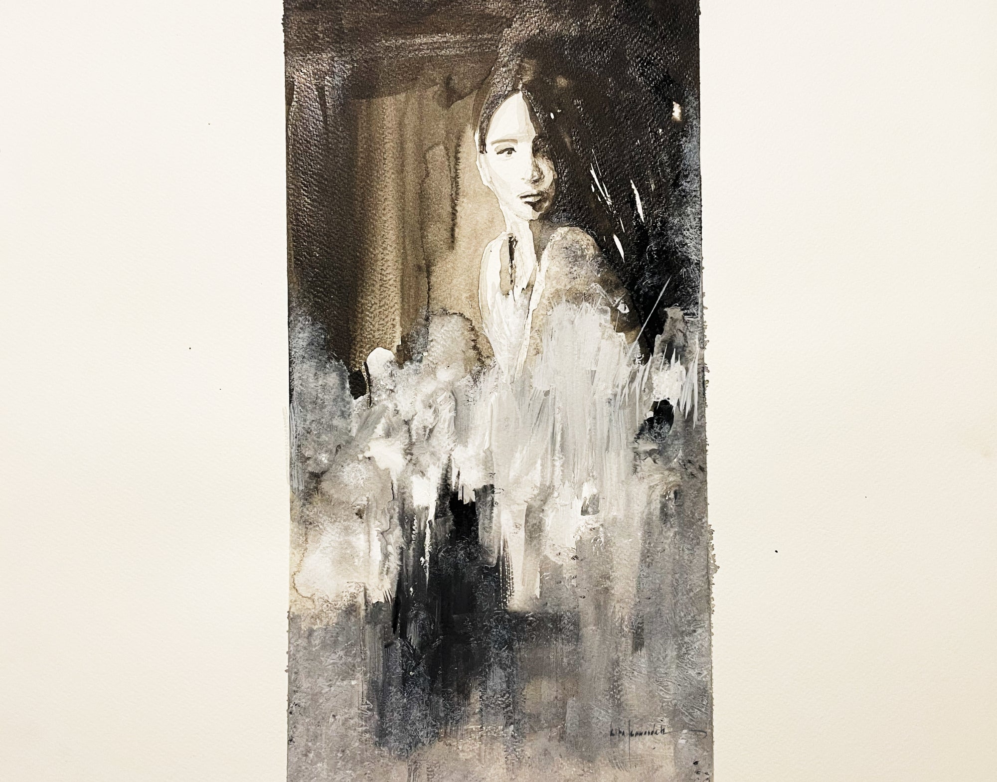 Tilt – 2017 – Rita Rawashdeh - Mixed Media on Paper- 51x40 